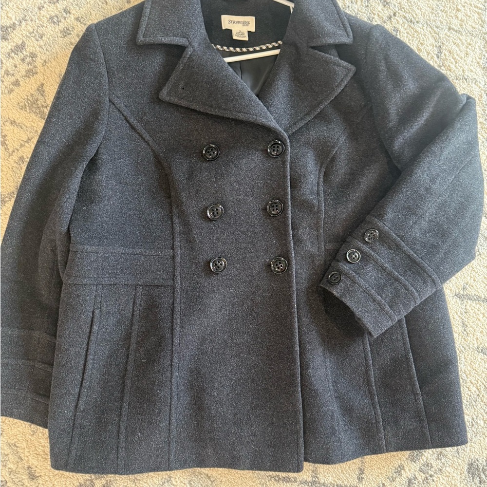 Stylish Black Double-Breasted Coat